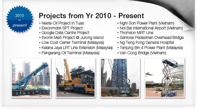 Project in Year 2010 to Current
